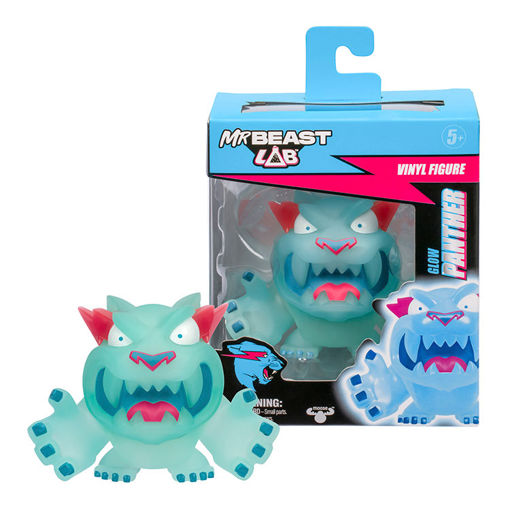 Picture of Mr Beast Lab Vinyl Figure Glow Panther